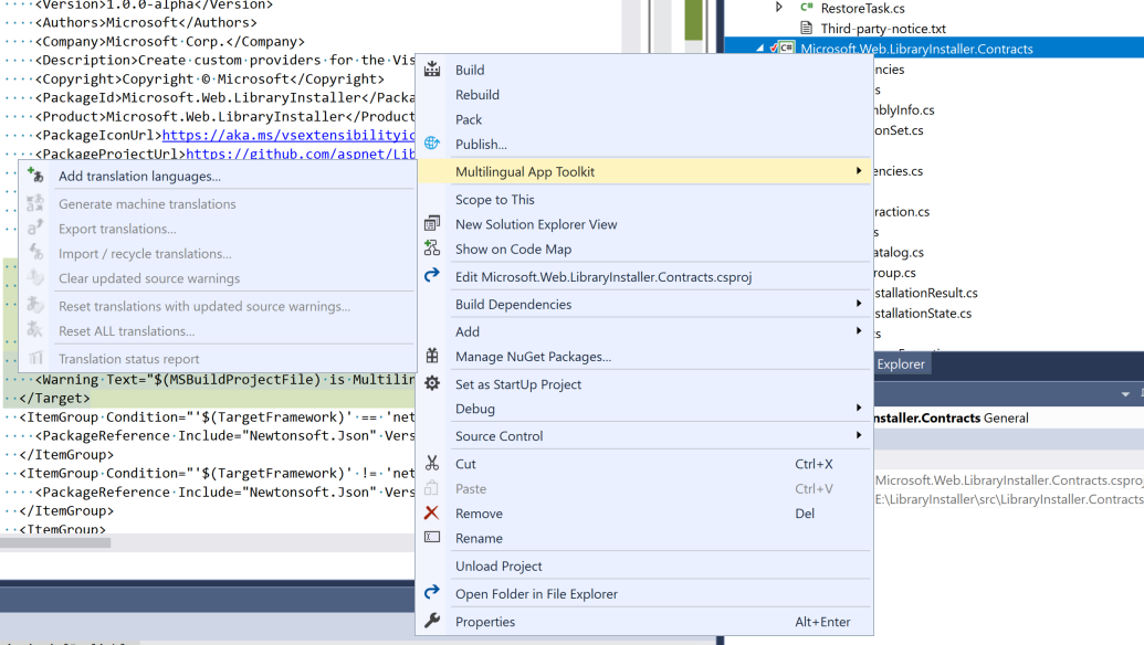 Add Translation Languages